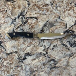 Walco Black Serrated 10.5” Steak Knives